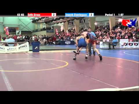Seth Gross vs. Joseph Dominguez at 2013 FILA Cadet Nationals - FS