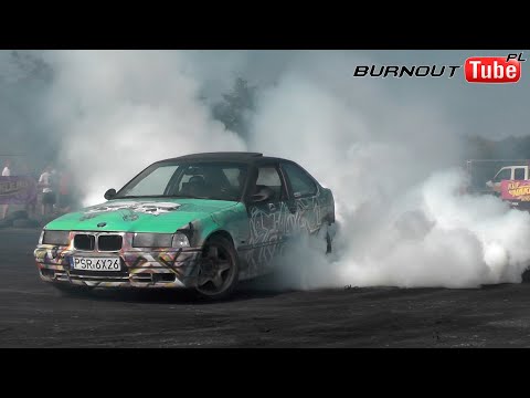 "STERYD"w BMW E36 3.0 V8 kasuje klatkę w eliminacjach Pokazu Mocy-25 Ogólnopolski Zlot BMW Toruń2023