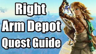 The Legend of Zelda : Tears of the Kingdom - Right Arm Depot - Guidance From Ages Past Quest Guide