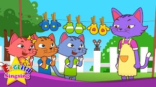 Three Little Kittens - Cute Animal Song - Mother Goose - Nursery Rhyme with lyrics