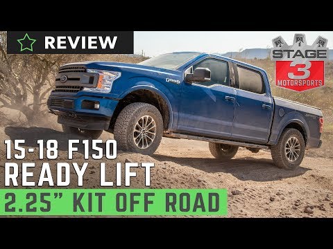 Stage 3 Motorsports 2015-2018 F150 ReadyLift 2.25 Front Strut Extension Leveling Kit Off-Road Review