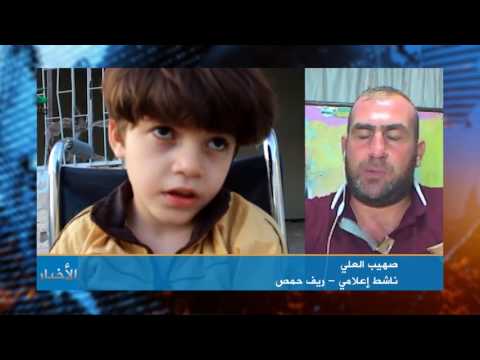مقابلة تلفزيونية مع الناشط صهيب العلي للحديث عن تفاصيل الهدنة في ريف حمص الشمالي