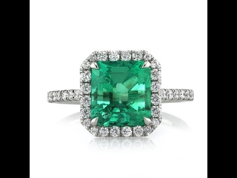 Mark Broumand - 2.84ct Emerald and Diamond Engagement Ring