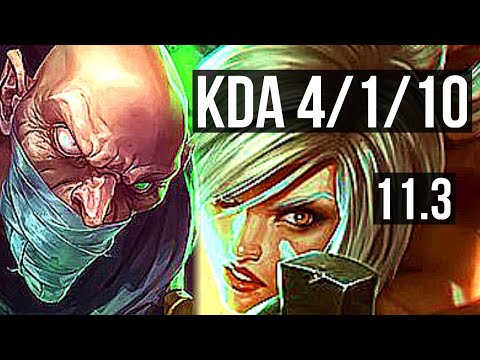 SINGED vs RIVEN (TOP) | 4/1/10, Rank 6 Singed, 1.6M mastery, 300+ games | NA Master | v11.3