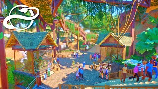 #8 アマゾン風！ 密林を再現した展示エリア【Planet Zoo・建築実況】