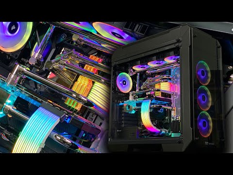 $8000 Thermaltake View71 Watercooled PC Build