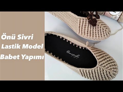 Easy Crochet Knitting Babet Patik 💫 (Subtitle option is available for all Languages.)