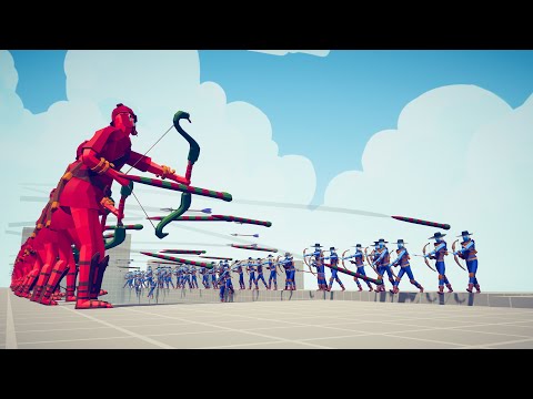 50x SNAKE ARCHERS vs 50x EVERY RANGED UNITS - Totally Accurate Battle Simulator