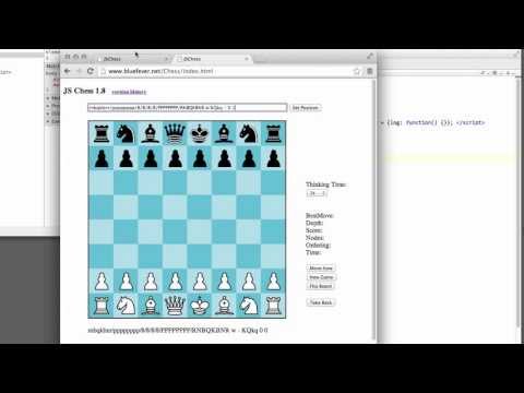 Programming A Chess Engine In Pure Javascript Part 52 - Bulding the (simple) GUI