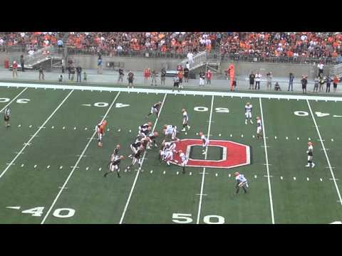 Johnny Football Manziel failed 3rd down conversion overthrows pass at the Horseshoe