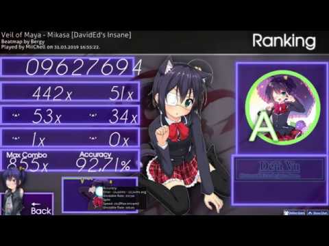 Osu! | Veil of Maya - Mikasa played by MiiChell | 134pp