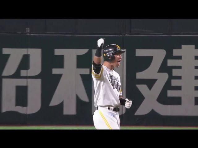 【10回裏】ホークス・長谷川勇の雄たけび打!! 土壇場で同点タイムリー!! 2018/8/4 H-Bs