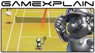 Metal Mario in Mario Tennis Open - Gameplay Footage (Nintendo 3DS)