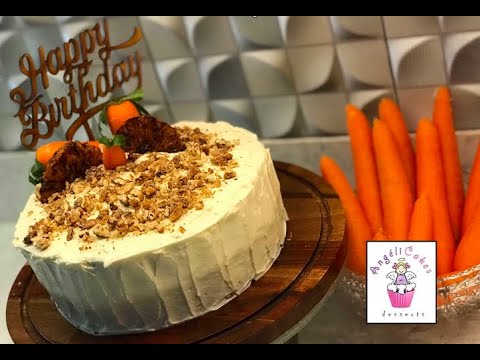 EASY CARROT CAKE WITH CREAM CHEESE GRANDMA'S RECIPE / ANGELICAKES DESSERTS