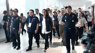 Menteri Sri Mulyani Tinjau Kesiapan Bandara Soekarno-Hatta Menyambut Asian Games 2018