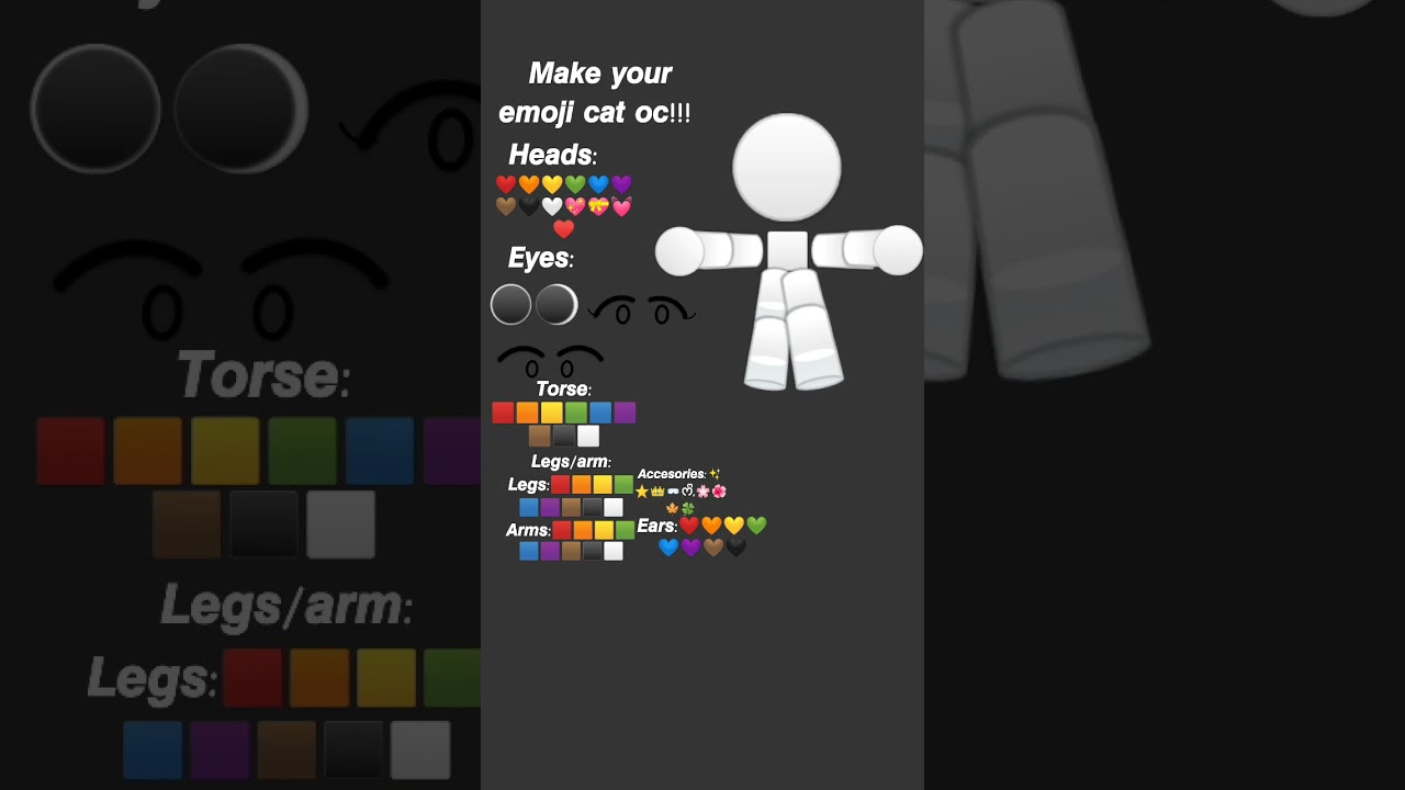 𝙈𝙖𝙠𝙚 𝙮𝙤𝙪𝙧 𝙤𝙬𝙣 𝙚𝙢𝙤𝙟𝙞 𝙘𝙖𝙩 𝙤𝙘!! #emojicat#makeoc#emoji 𝙘𝙖𝙩 𝙤𝙘#youtube#video