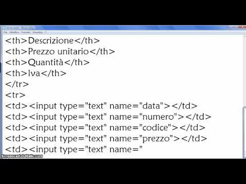 Php lezione base 9 - creare una fattura(parte 1)