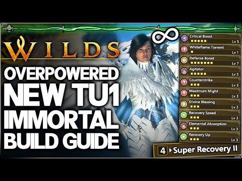 Monster Hunter Wilds - New BROKEN OP Immortal Build - NEVER Cart & Highest Damage - All Weapons!