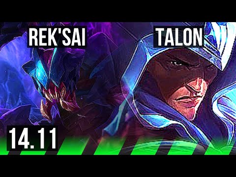REK'SAI vs TALON (JGL) | 6/0/7, 68% winrate, Rank 7 Rek'Sai, Dominating | TR Master | 14.11