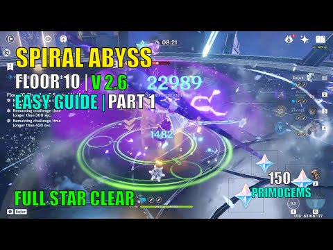 [New 2.6] Spiral Abyss Floor 10 - Full Star Easy Guide | Genshin Impact
