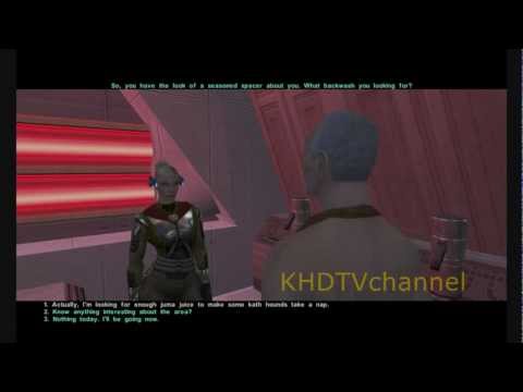 Kotor 2 TSLRCM 1.8.2 + M4-78EP Walkthrough part 12 - Mira vs Hanharr Round 1 ( Dark Side Female )