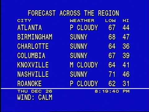 Real Weatherstar 4000 - It's back after 5 years!