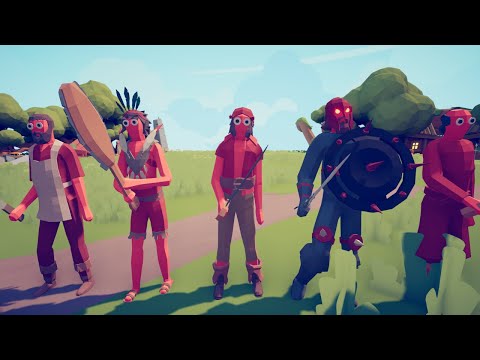 Butcher + Aztec Swordsman + Cutlass + Dark Warrior + Nunchuck VS Every Unit - TABS