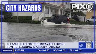 Cleanup underway following severe flooding in New Jersey