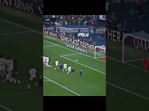 Lionel Messi free kick goal vs Lille (LOSC)