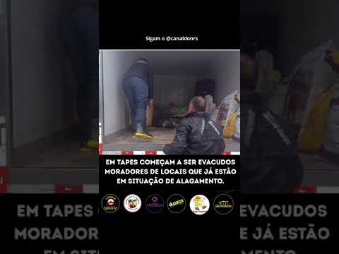 CHUVAS INTENSAS PROVOCAM ALAGAMENTOS E EXIGEM EVACUAÇÃO DE MORADORES EM TAPES
