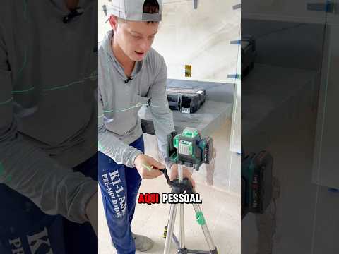 Melhor nível a laser do mercado. #construção #dicas #obra #pedreiro #casa #acabamento #pedreiros