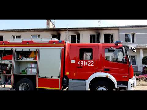 Pożar mieszkania na ul. Polnej w Parczewie - 29 sierpień 2019 r.