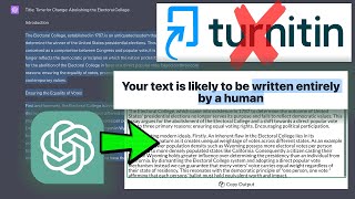 How to Bypass TurnItIn AI Writing Detection (ChatGPT)