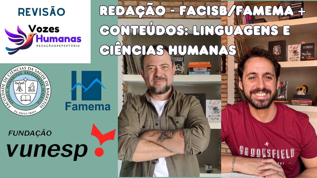 Prepare-se para FACISB e FAMEMA 2024! Revisão COMPLETA}Redação/Linguagens/Ciências Humanas!