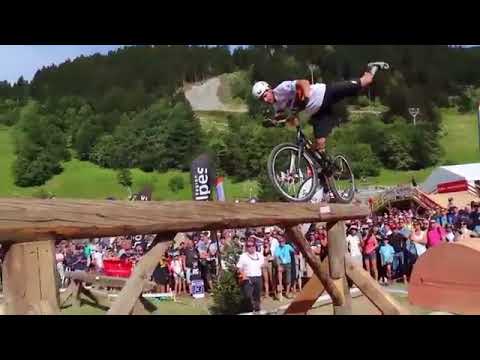 2014 UCI Trials World Cup Meribel   Action Clip