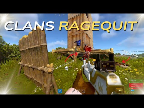 16,421 HOUR  PLAYER MAKES CLANS RAGEQUIT - RUST