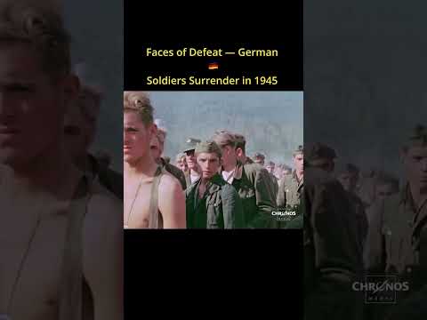 Faces of Defeat — German Soldiers Surrender in 1945 #shorts #history #ww2