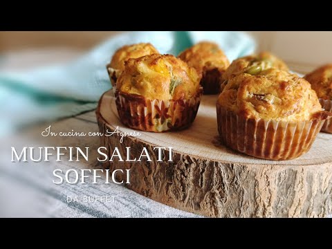 MUFFIN SALATI DA BUFFET - veloci e soffici - PRONTI IN 5 MINUTI economici e gustosi