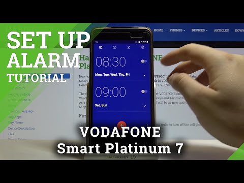 Set Up Alarm Clock – VODAFONE Smart Platinum 7 and Alarm Clock Application