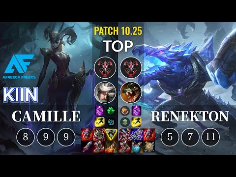 AF Kiin Camille vs Renekton Top - KR Patch 10.25