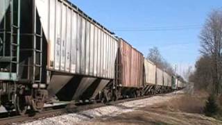 preview picture of video 'Ohio Central WB Grain Train, Pataskala, Ohio'