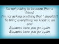 Tonic - Sunflower Lyrics