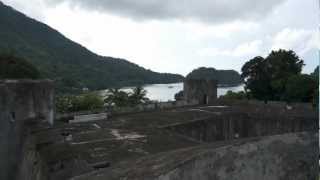 preview picture of video 'view from fort belgica in bandaneira, banda islands, maluku, Indonesia'