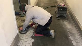 Steinreinigung - Fliesen schleifen, reinigen und imprägnieren - Stein Doktor