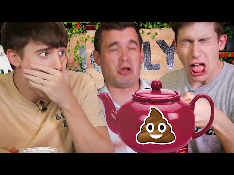 Trying the World's Strangest Teas!! (Yak Milk vs Larvae Poopㅠ)