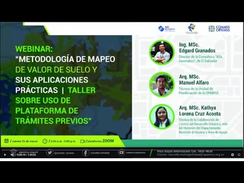 Metodología de mapeo de valor de suelo y sus aplicaciones prácticas- COAMSS-OPAMSS