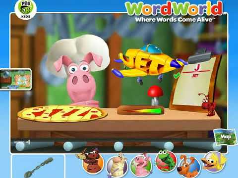 Wordworld Characters Games - Where Words Pig's Perfect Pizza - YouTube