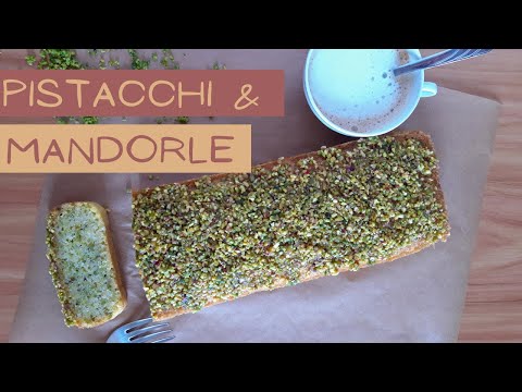 TORTA di PISTACCHI, MANDORLE E LIMONE - senza glutine e lattosio
