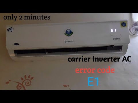 E1 error code in in carrier Inverter AC, carrier Inverter AC error code E1 #sainisolutionrepairing