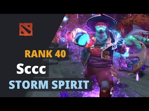 Sccc (Rank 40) plays Storm Spirit Dota 2 Full Game